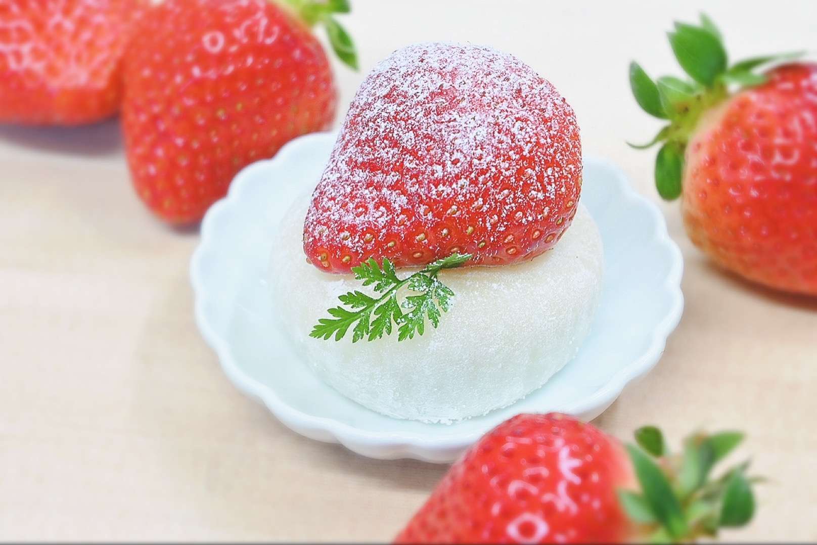 いちご大福始まりました【茨木市・創作和菓子SENSE】